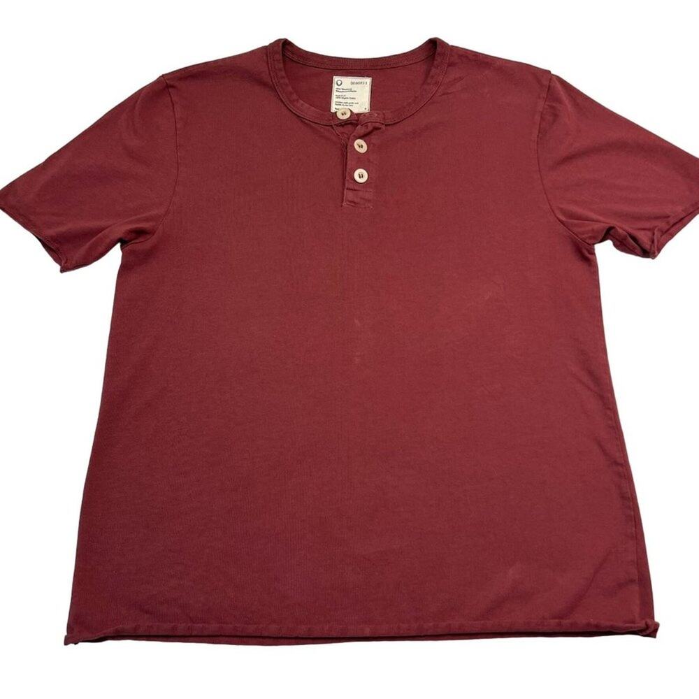 Fordays Henley Organic Cotton T-shirt Tee Short Sleeve